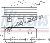 Chladič motorového oleje NISSENS 90657