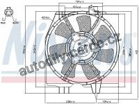 Ventilátor chladiče klimatizace NISSENS 85275