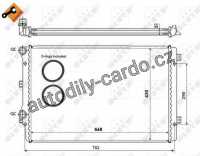 Chladič, chlazení motoru NRF 53816