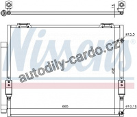 Chladič klimatizace NISSENS 941151