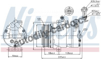 Kompresor klimatizace NISSENS 89197