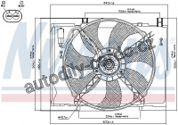 Ventilátor chladiče NISSENS 85290