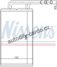 Výměník tepla NISSENS 71740