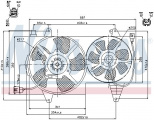 Ventilátor chladiče NISSENS 85296