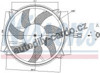 Ventilátor chladiče NISSENS 85886