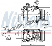 Kompresor klimatizace NISSENS 89199