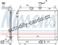 Chladič motoru NISSENS 67512