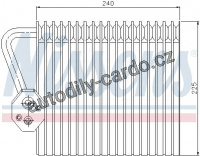 Výparník NISSENS 92167