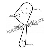 Drážkový řemen GATES (GT 6PK1090SF) - CITROËN, PEUGEOT