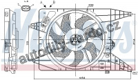 Ventilátor chladiče NISSENS 85890