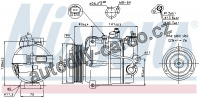Kompresor klimatizace NISSENS 89200