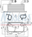 Chladič motorového oleje NISSENS 90662