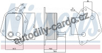 Chladič motorového oleje NISSENS 90721