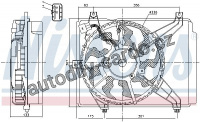 Ventilátor chladiče NISSENS 85894