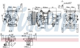 Kompresor klimatizace NISSENS 89201