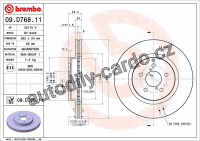 Brzdový kotouč BREMBO 09.D768.11