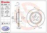 Brzdový kotouč BREMBO 09.D767.11