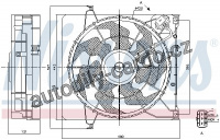 Ventilátor chladiče NISSENS 85896