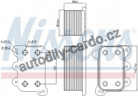 Chladič motorového oleje NISSENS 90746
