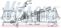 Kompresor klimatizace NISSENS 89202