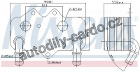 Chladič motorového oleje NISSENS 90781