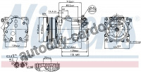 Kompresor klimatizace NISSENS 89203