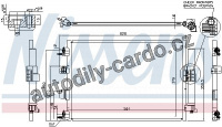 Chladič klimatizace NISSENS 940463