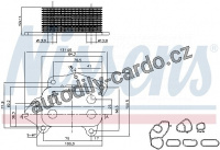 Chladič motorového oleje NISSENS 90670