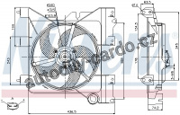 Ventilátor chladiče NISSENS 85316