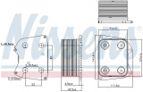 Chladič motorového oleje NISSENS 90824