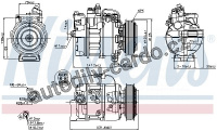 Kompresor klimatizace NISSENS 89208