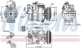 Kompresor klimatizace NISSENS 89208