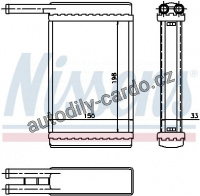 Výměník tepla NISSENS 71753