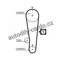 Sada rozvodového řemene GATES (GT K015284XS) - SUZUKI