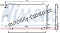 Chladič klimatizace NISSENS 94769