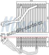Výparník NISSENS 92176