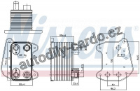 Chladič motorového oleje NISSENS 90832