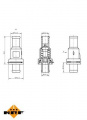 Termostat, chlazení oleje NRF 725166