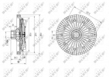 Spojka, Větrák chladiče NRF (49589)