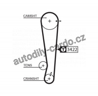 Sada rozvodového řemene GATES (GT K015511XS) - HYUNDAI