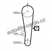 Sada rozvodového řemene GATES (GT K015382XS) - SUZUKI
