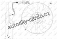 Větrák, chlazení motoru NRF 47410