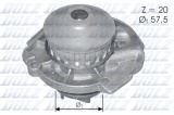 Vodní pumpa DOLZ S161 - AUTOBIANCHI, FIAT, LANCIA