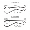 Rozvodový řemen GATES (GT 5613XS) - AUDI