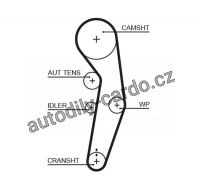 Rozvodový řemen GATES (GT 5601XS) - AUDI, VW