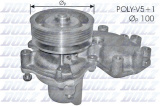 Vodní pumpa DOLZ S165 - FIAT