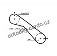 Rozvodový řemen GATES (GT 5405XS) - TOYOTA