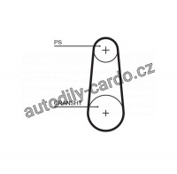 Rozvodový řemen GATES (GT 5383XS) - PORSCHE