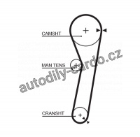 Rozvodový řemen GATES (GT 5260XS) - DAIHATSU