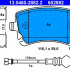 Sada brzdových destiček ATE 13.0460-2882 (AT 602882) - VW